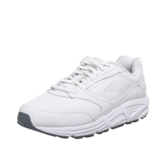 Brooks Other - Brooks White Leather Addiction Lace Up Sneakers Size 9 US $130